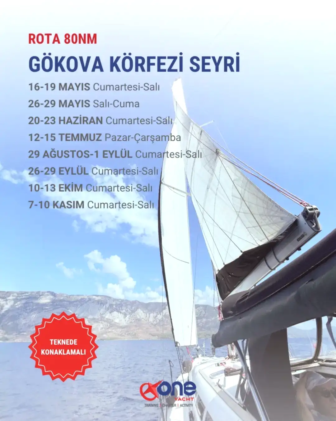 Büyükçekmece Kıyı Marina Çıkışlı Yelken Eğitimleri